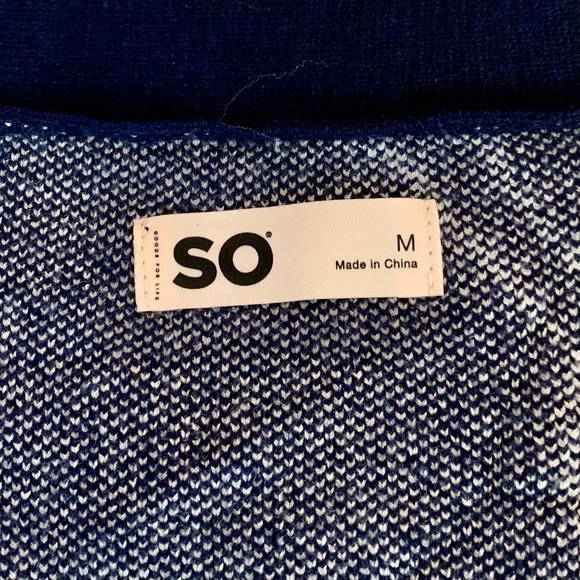 Button-Front Cardigan, Universe, Blue/White, Sz M by SO®, NEW, Astrology - Picture 13 of 13